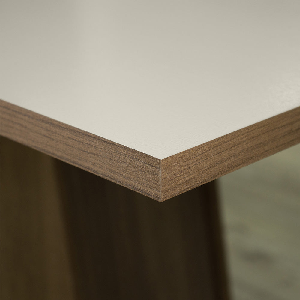 Juego de Comedor Mesa Tapa Madera 6 Sillas Britney Madesa - Marrón/Crema/Imperial