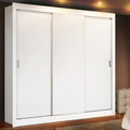 Ropero Doble Madesa Monaco 3 Puertas Corredizas - Blanco