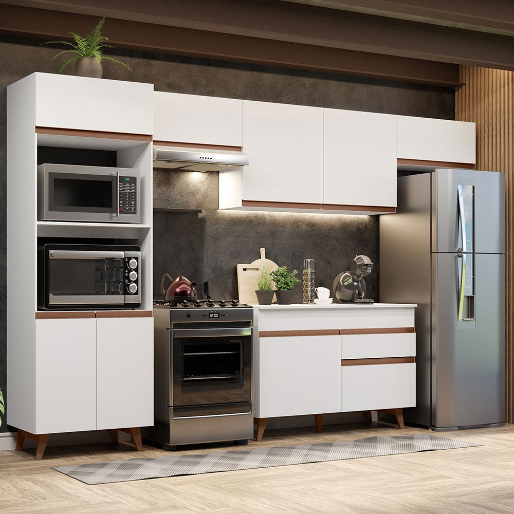 Cocina Integral 330 cm Blanco Reims 01