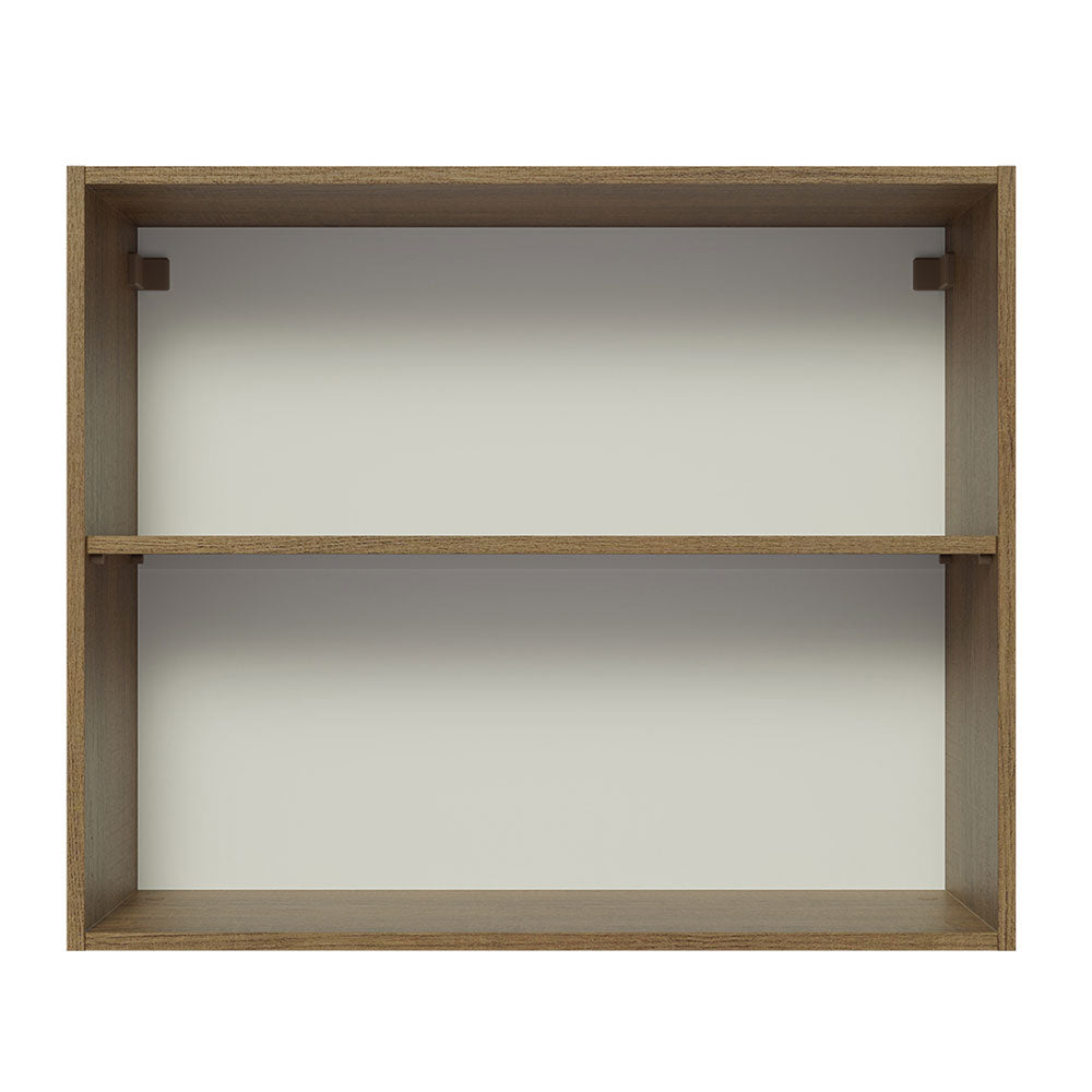 Alacena Madesa Glamy 80 cm 2 Puertas Marrón/Blanco