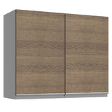 Alacena Madesa Glamy 80 cm 1 Puerta Basculante Blanco/Marrón