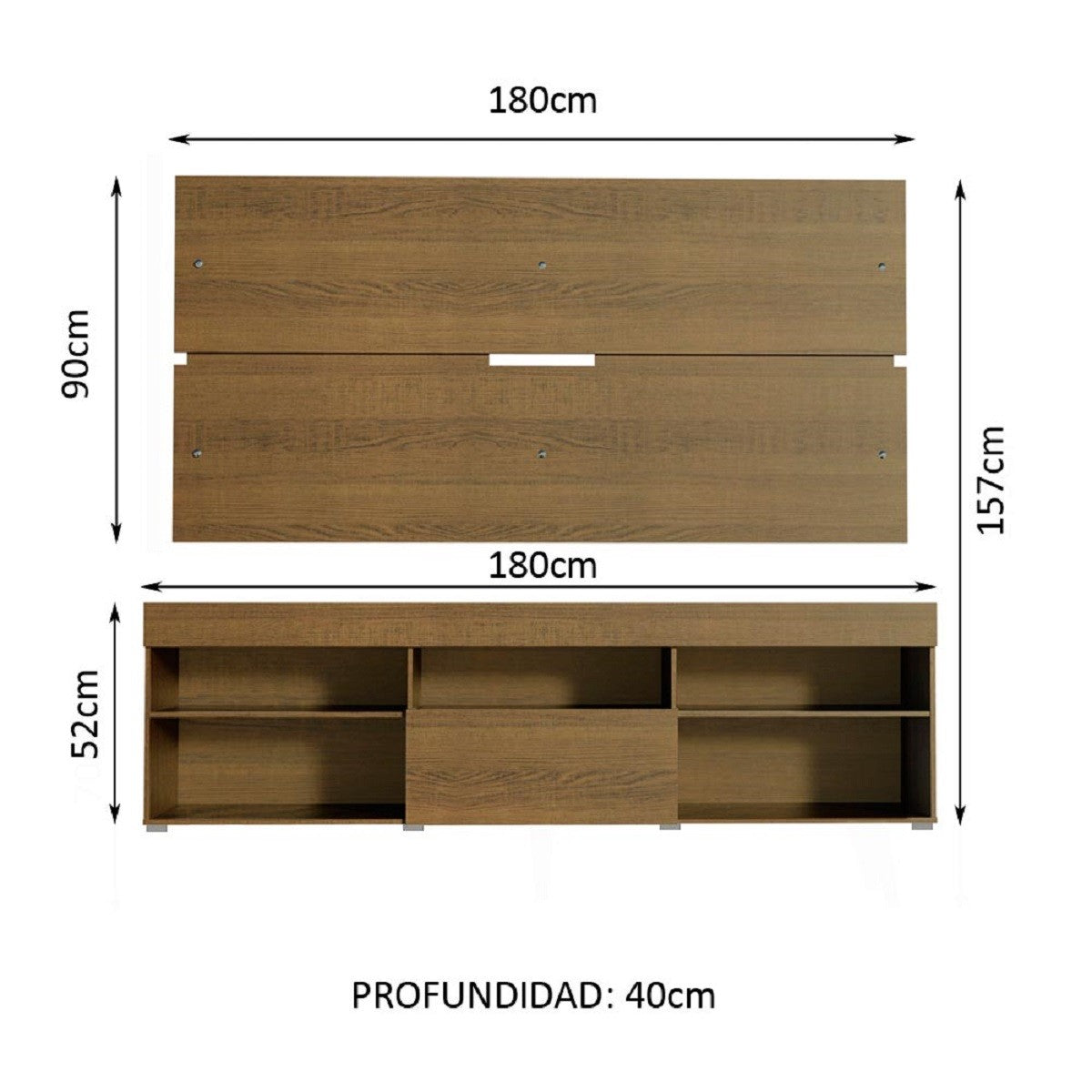 Mueble para TV Madesa Miami Hasta 65 Pulgadas 1 Puerta