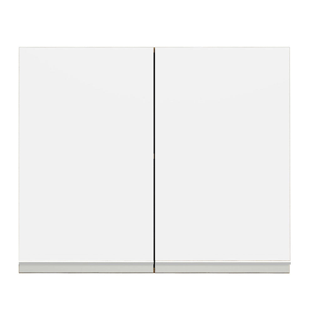 Alacena Madesa Glamy 80 cm 2 Puertas Marrón/Blanco