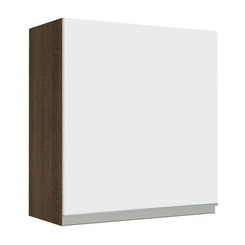 Gabinete Superior 60 cm 1 Puerta Marrón/Blanco Glamy Madesa