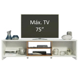 Mueble para TV Madesa Metz Hasta 75 Pulgadas Blanco