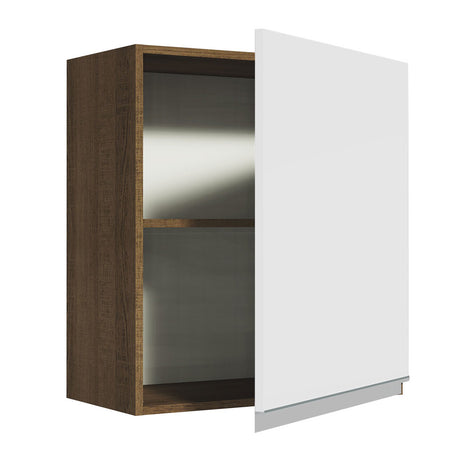 Alacena Madesa Glamy 60 cm 1 Puerta Marrón/Blanco