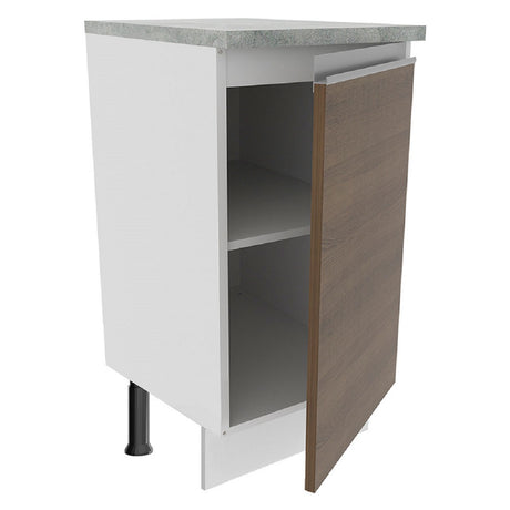 Mueble de Cocina Madesa Glamy 40 cm 1 Puerta Blanco/Marrón