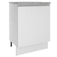 Mueble de Cocina 60 cm Con 1 Puerta Blanco Glamy Madesa