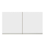 Alacena Madesa Glamy 120 cm 2 Puertas Marron/Blanco