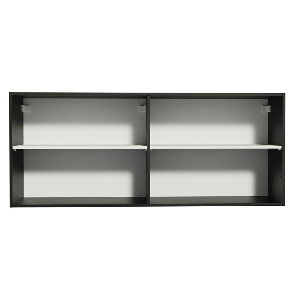 Gabinete Superior 120 x 50 cm 2 Puertas Reims Negro