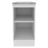 Mueble de Cocina Madesa Glamy 40 cm 1 Puerta Blanco