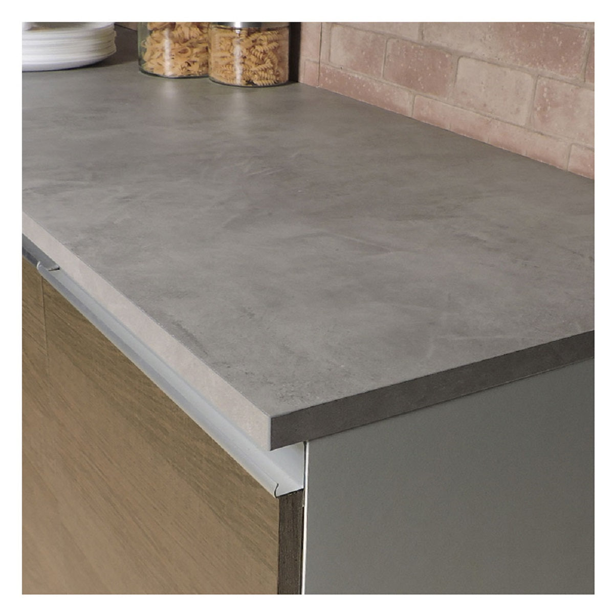 Mesón para Mueble de Cocina 120 cm Madesa Gris