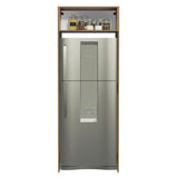 Mueble de Cocina Puerta-Refrigerador Madesa Glamy 1 Puerta Basculante Marrón/Blanco