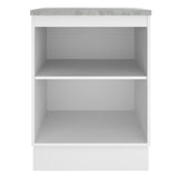 Mueble de Cocina 60 cm Con 1 Puerta Blanco Glamy Madesa