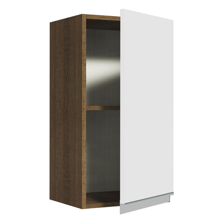 Alacena Madesa Glamy 35 cm 1 Puerta Marrón/Blanco