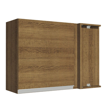 Gabinete Superior Esquinero 94 cm 1 Puerta Marrón Glamy Madesa