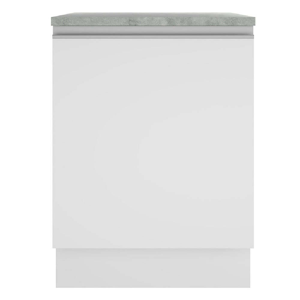 Mueble de Cocina 60 cm Con 1 Puerta Blanco Glamy Madesa