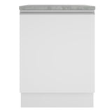 Mueble de Cocina 60 cm Con 1 Puerta Blanco Glamy Madesa