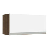 Alacena Madesa Glamy 70 cm 1 Puerta Basculante Marrón/Blanco