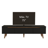 Mueble para TV Madesa Reims Hasta 75 Pulgadas Negro