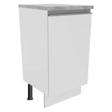 Mueble de Cocina Madesa Glamy 40 cm 1 Puerta Blanco