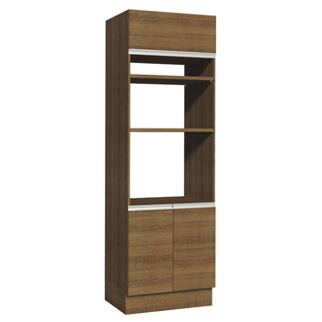 Mueble para Horno 70 cm 3 Puertas Marrón Glamy Madesa