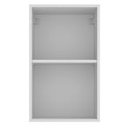 Alacena 40 cm 1 Puerta 2 Compartimentos Blanco/Marrón Glamy Madesa