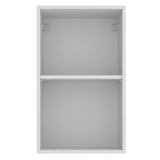 Alacena 40 cm 1 Puerta 2 Compartimentos Blanco/Marrón Glamy Madesa