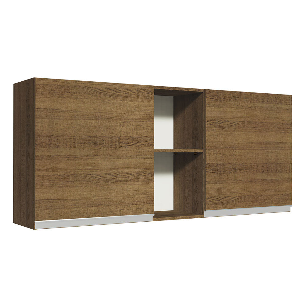 Alacena Madesa Glamy 150 cm 2 Puertas y 2 Nichos Marrón