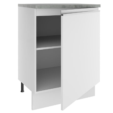 Mueble de Cocina 60 cm Con 1 Puerta Blanco Glamy Madesa