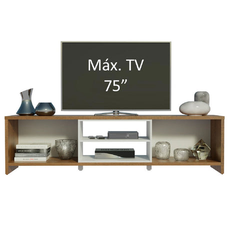 Mueble para TV Madesa Metz Hasta 75 Pulgadas Marrón