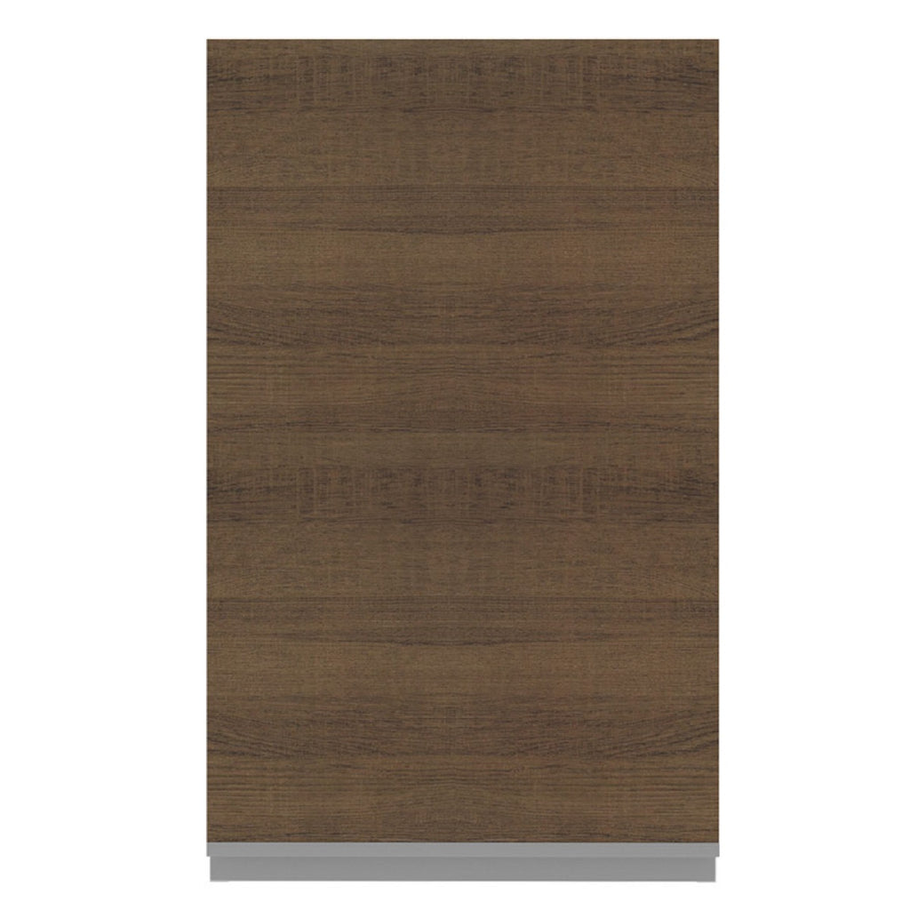 Alacena 40 cm 1 Puerta 2 Compartimentos Blanco/Marrón Glamy Madesa