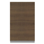 Alacena 40 cm 1 Puerta 2 Compartimentos Blanco/Marrón Glamy Madesa