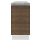Mueble de Cocina Madesa Glamy 40 cm 1 Puerta Blanco/Marrón