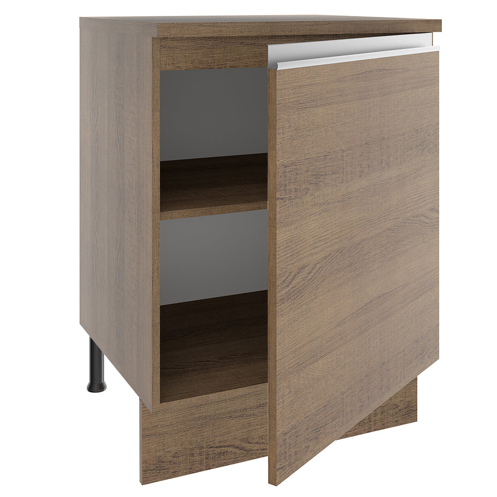 Mueble de Cocina Madesa Glamy 60 cm 1 Puerta Marrón