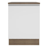 Mueble de Cocina Madesa Glamy 60 cm 1 Puerta Marrón/Blanco