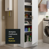 Armario Multiusos 60 cm 1 puerta Madesa - Blanco