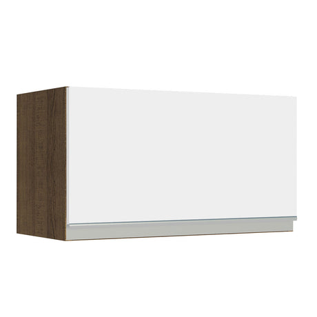 Alacena Madesa Glamy 60 cm 1 Puerta Basculante Marrón/Blanco