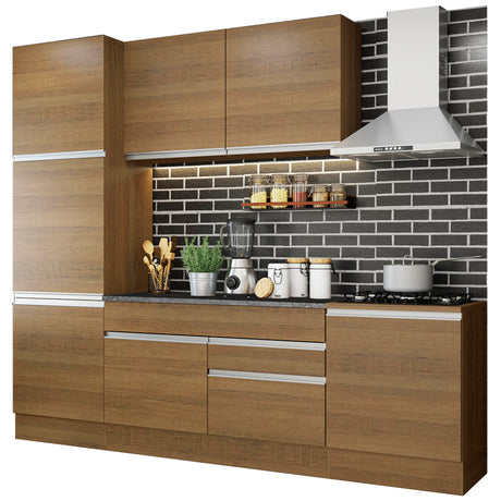 Cocina Integral 240cm Marrón Glamy Madesa 01