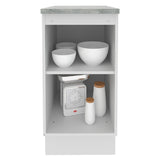 Mueble de Cocina Madesa Glamy 40 cm 1 Puerta Blanco/Marrón