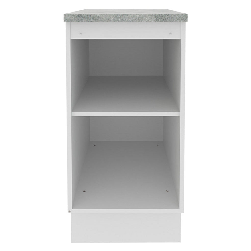 Mueble de Cocina Madesa Glamy 40 cm 1 Puerta Blanco/Marrón