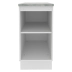 Mueble de Cocina Madesa Glamy 40 cm 1 Puerta Blanco/Marrón