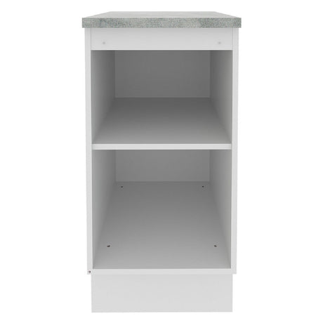 Mueble de Cocina Madesa Glamy 40 cm 1 Puerta Blanco/Marrón