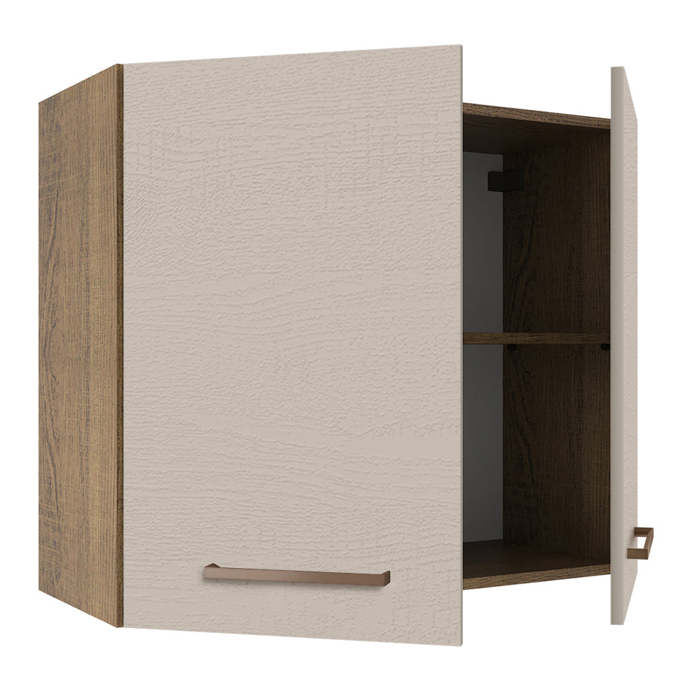 Alacena 70 cm 2 Puertas Marrón/Crema Agata Madesa