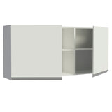 Alacena 150 cm 2 Puertas 2 Nichos Blanco Glamy Madesa