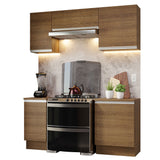 Cocina Compacta 180cm Marrón Glamy Madesa 12