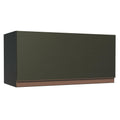 Gabinete Superior 70 cm 1 Puerta Abatible Negro Reims Madesa