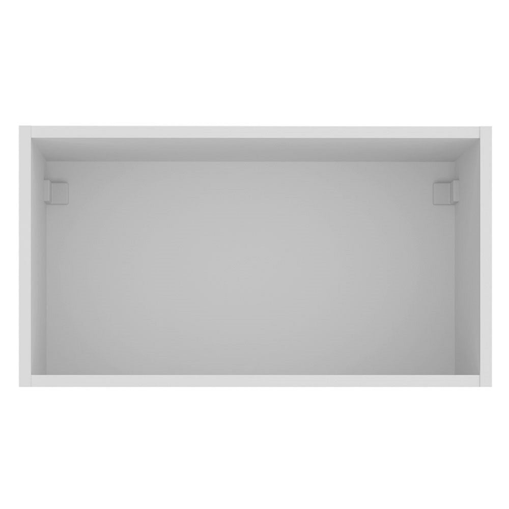 Alacena 60 cm 1 Puerta Basculante Blanco/Marrón Glamy Madesa
