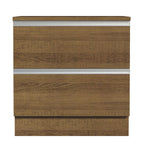 Mueble de Cocina 80 cm 2 Cajones Marrón Glamy Madesa
