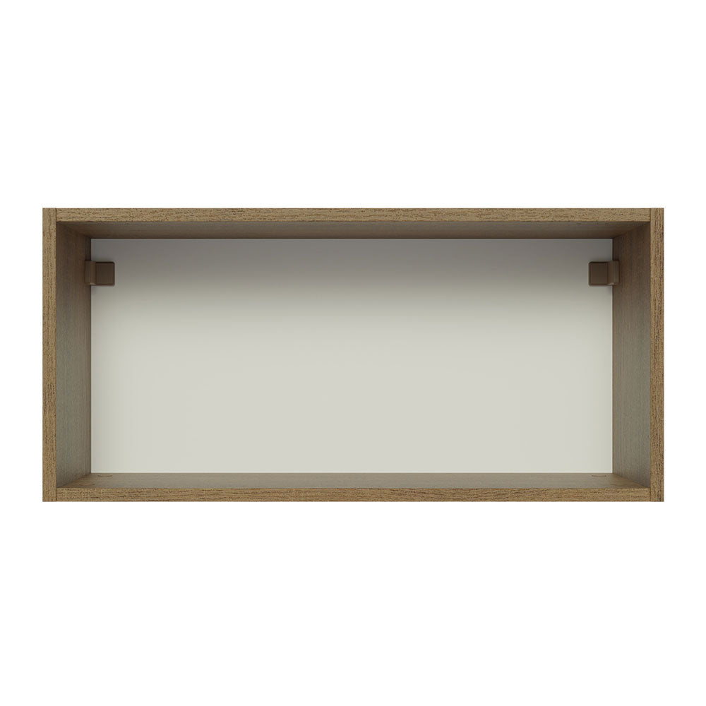 Alacena Madesa Glamy 70 cm 1 Puerta Basculante Marrón/Blanco